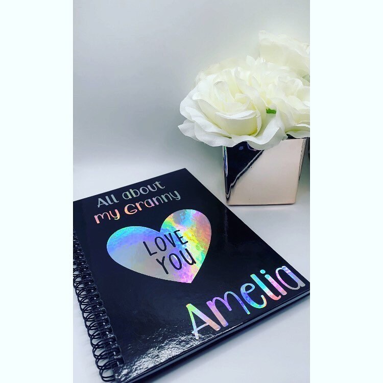 Personalised grieving diary for children, all about notebook, grief, diary, planner, memorial, help people grieve notepad, customised gift