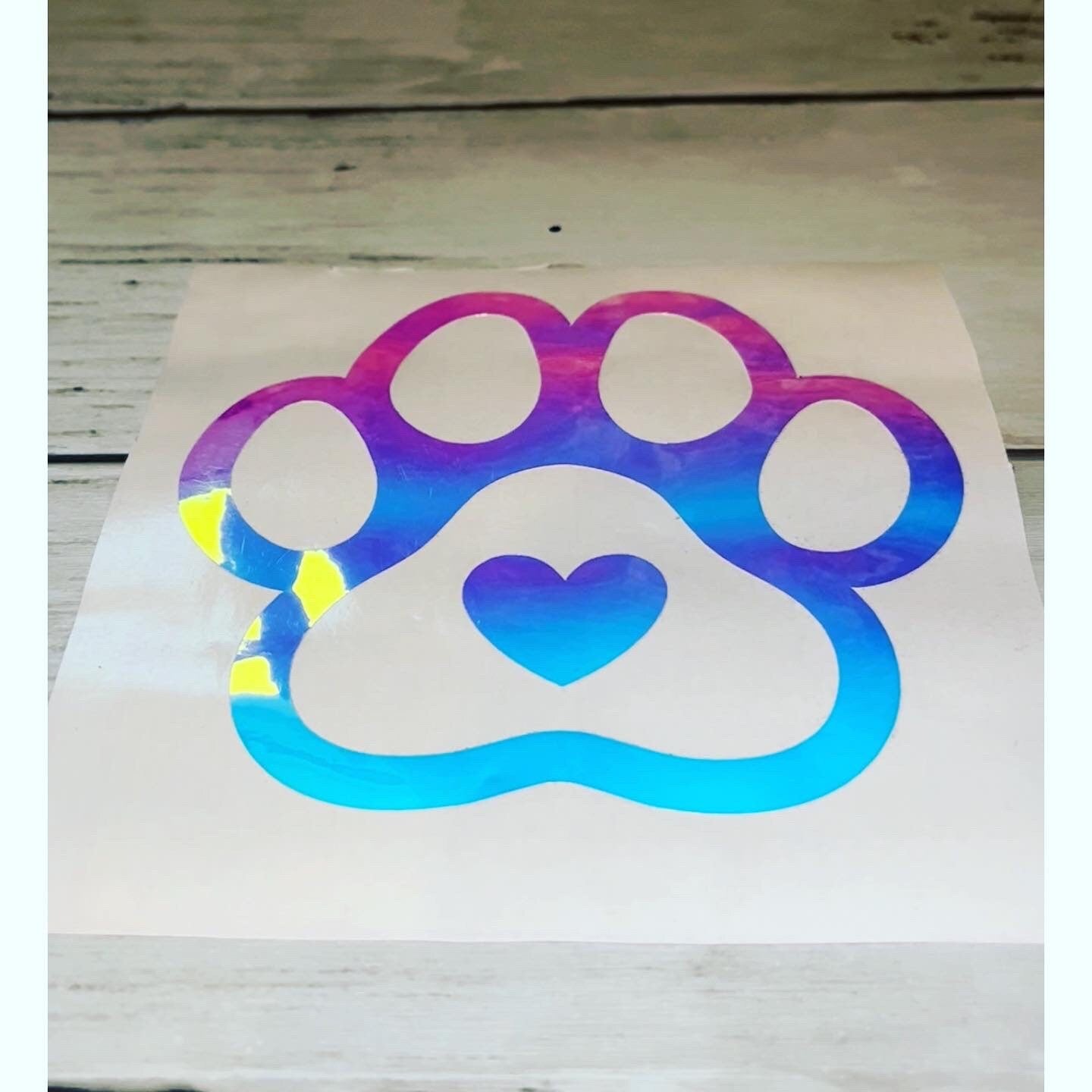 Dog decal, car decal, laptop sticker, dog sticker, puppy sticker decal, vinyl decal paw prints, love dogs stickers, dog vinyl decal sticker