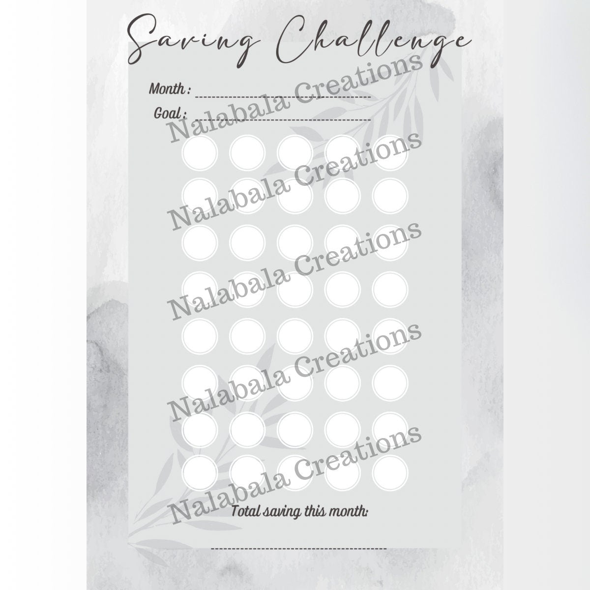 Digital printable money challenge saving tracker, cash stuffing, budget binder tracker, money saving tracker reusable money saving challenge
