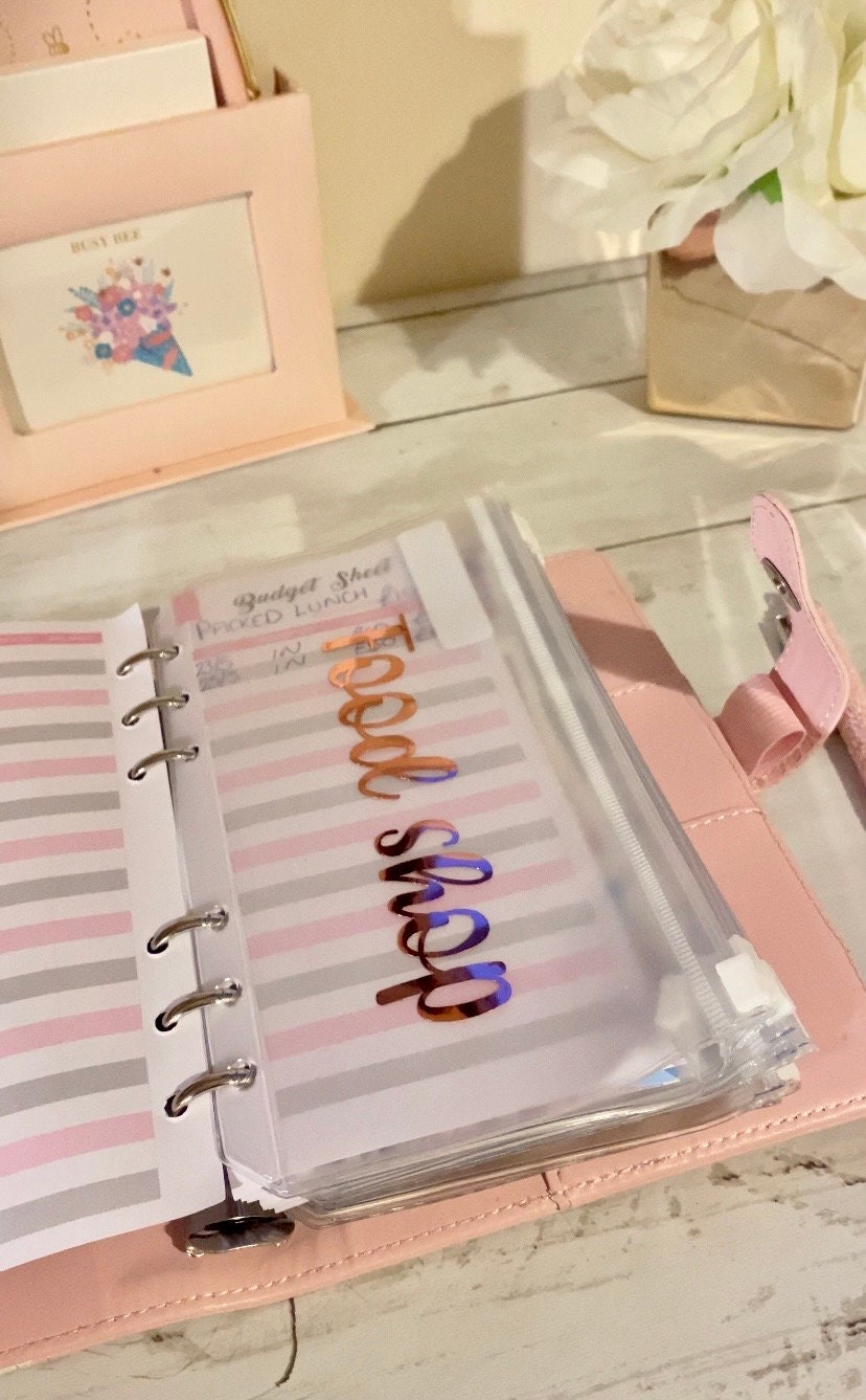 Personalised 12 envelope cash stuffing budget binder, savings challenge, saving money challenge, cash stuffing challenge, envelope challenge