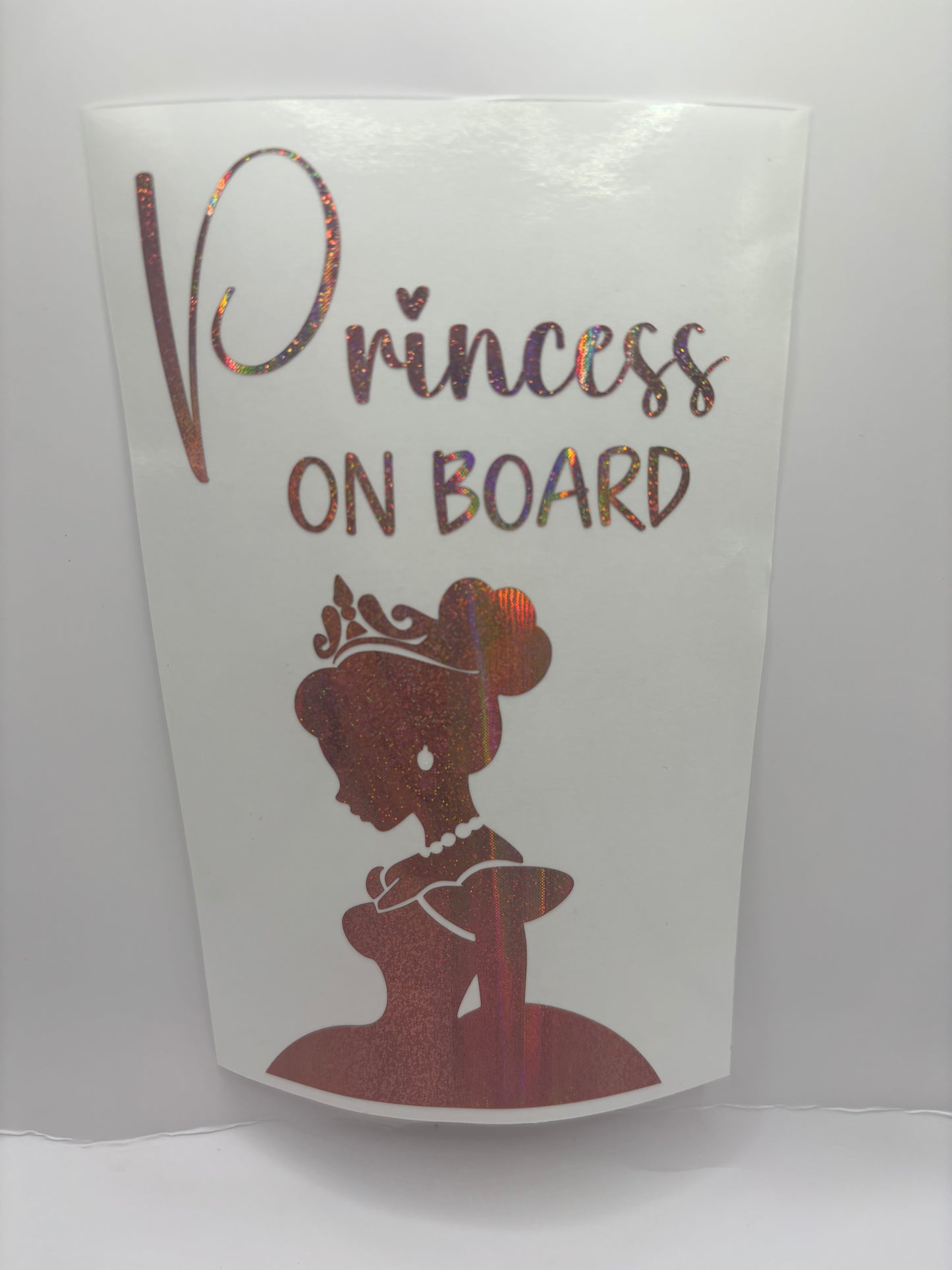 20cm tall Baby on board car decal, car safety decal, princess on board, lil man on board. Any colour car decal