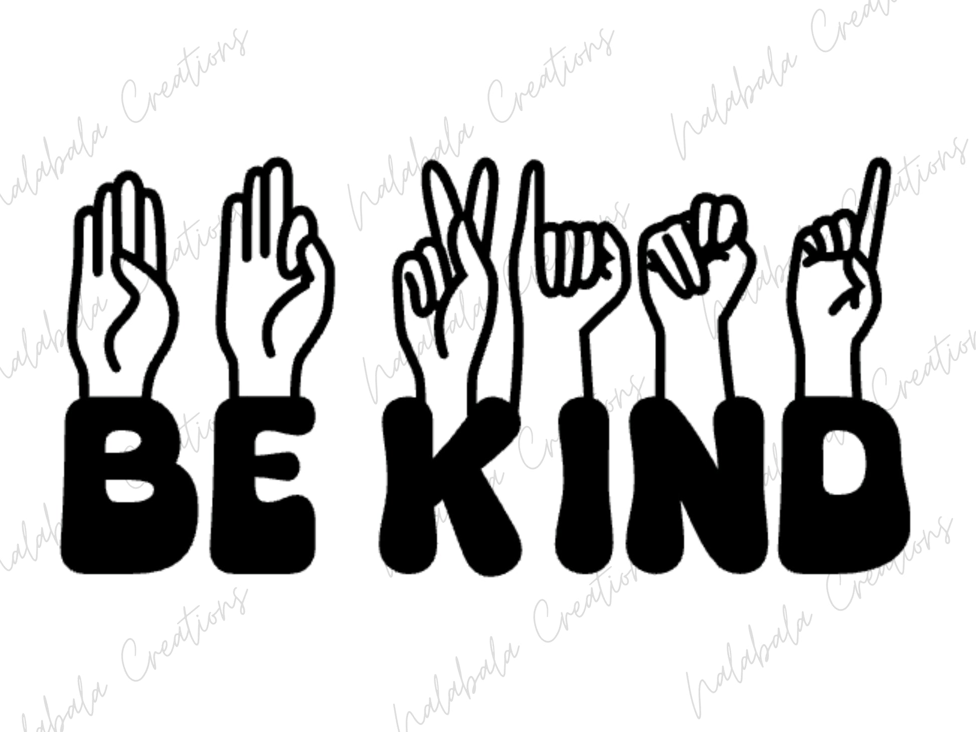 Be kind in british sign language