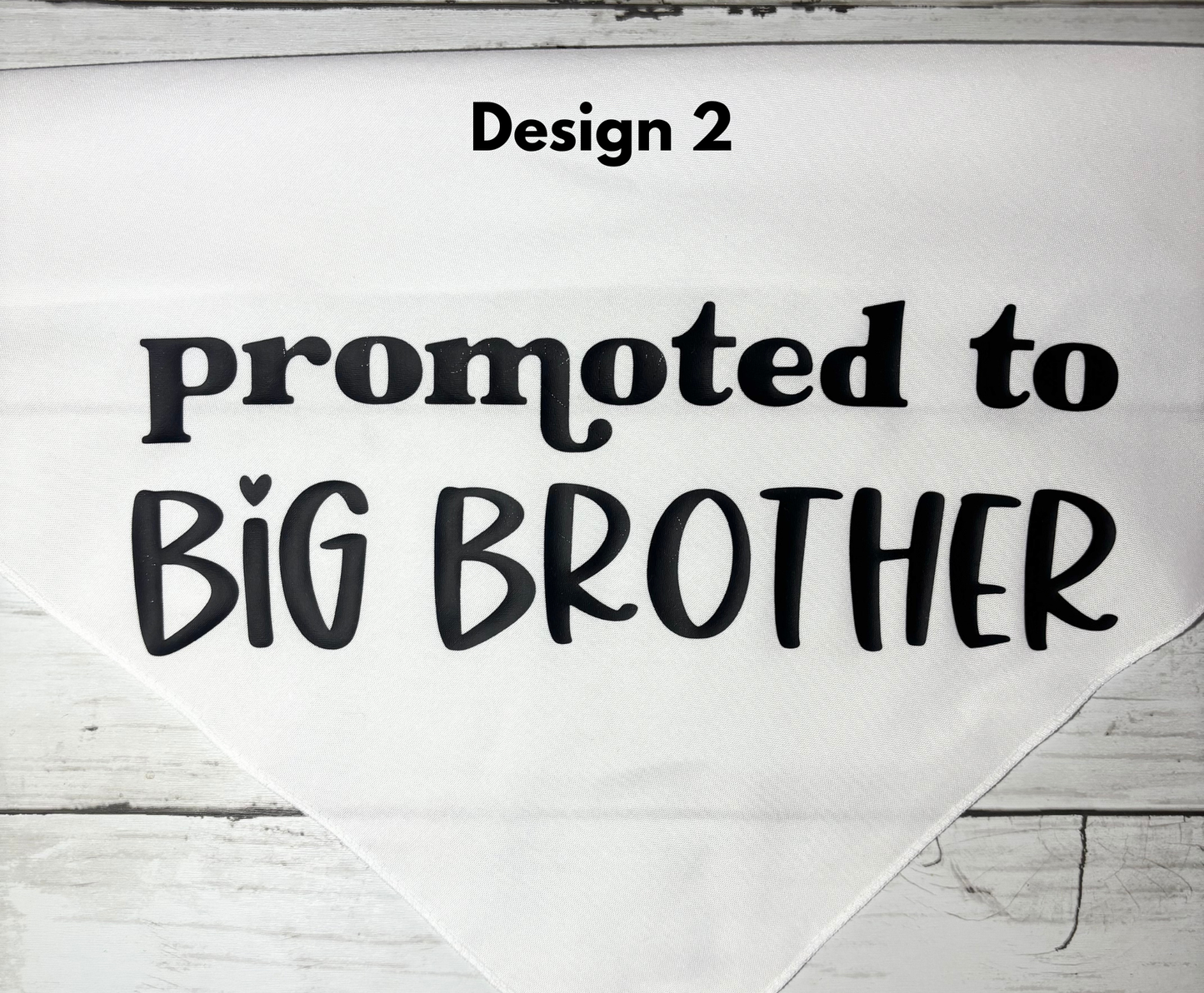 Promoted to Big Brother/ Big Sister Pet Bandana