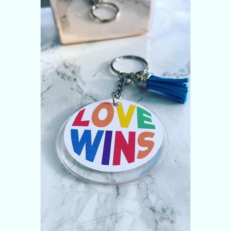 LGBTQ+ Personalised Rainbow Keychain Gift Pride Awareness, LGBTQ gifts for Valentines Day Birthdays, Proud, gift For Him Her They Them