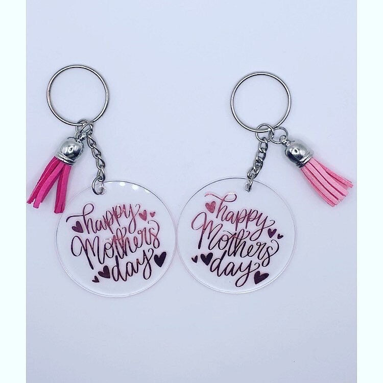 Mother’s Day Mum Keychain, Gift, Present, Mothers Day, Love Keyring, Mothers Day Gift, Custom Keychains, Tassel Keyring