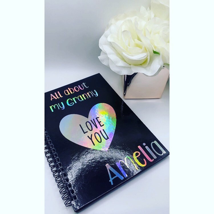 Personalised grieving diary for children, all about notebook, grief, diary, planner, memorial, help people grieve notepad, customised gift