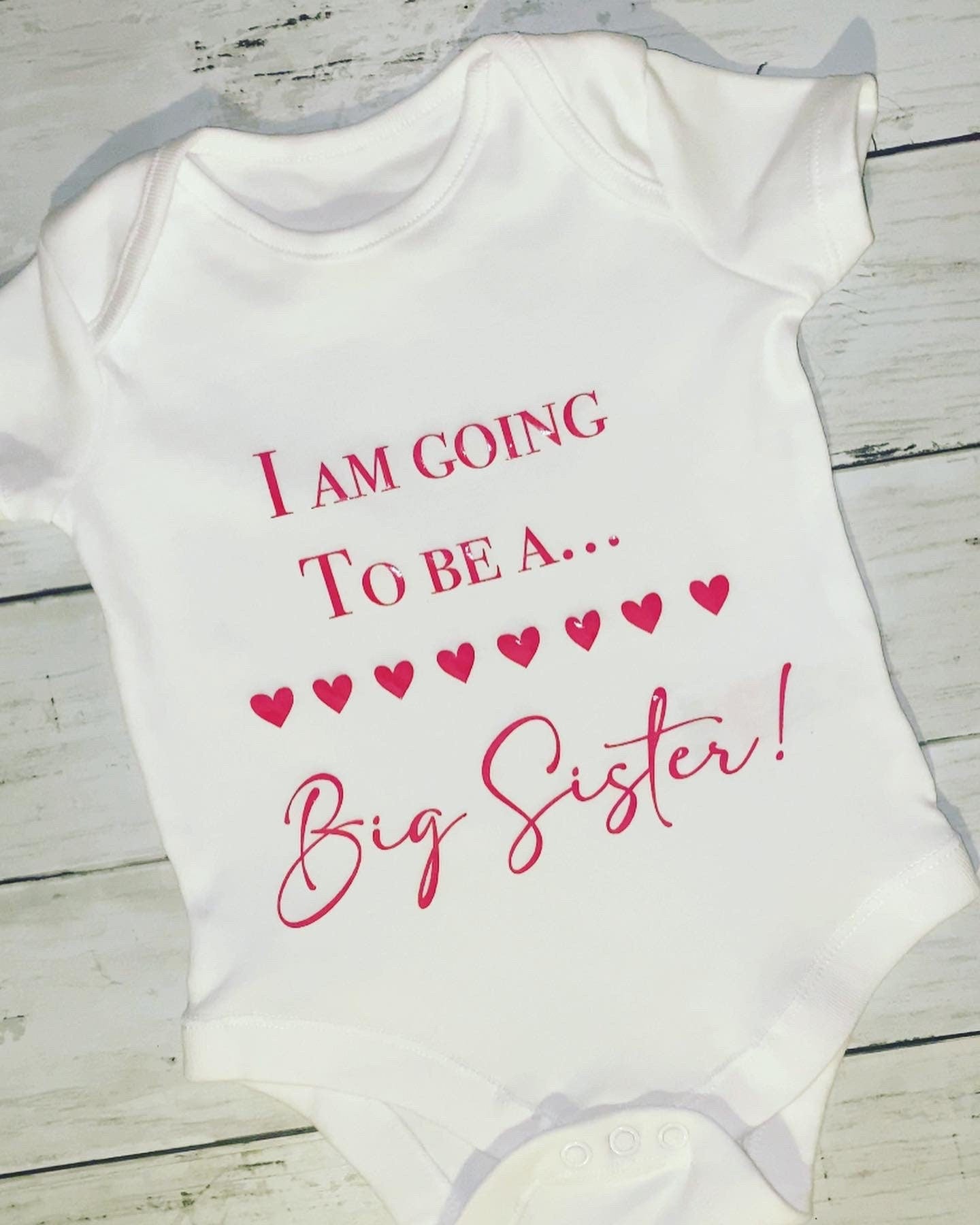 I’m going to be a big sister, big brother T-shirt baby vest, pregnancy announcement, childrens clothing, pregnancy t shirt top, baby grow