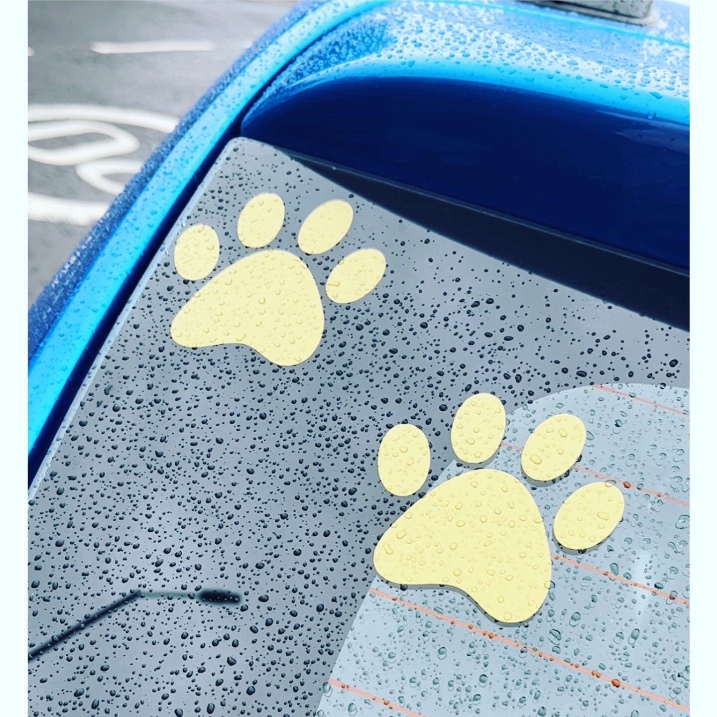 Dog decal, car decal, laptop sticker, dog sticker, puppy sticker decal, vinyl decal paw prints, love dogs stickers, dog vinyl decal sticker