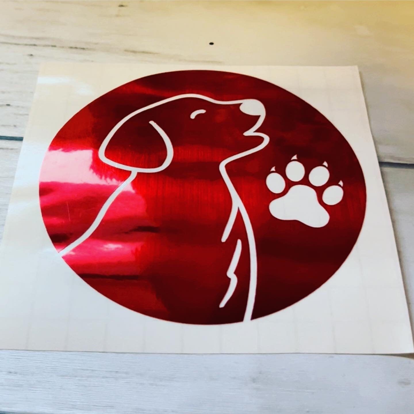 Dog decal, car decal, laptop sticker, dog sticker, puppy sticker decal, vinyl decal paw prints, love dogs stickers, dog vinyl decal sticker