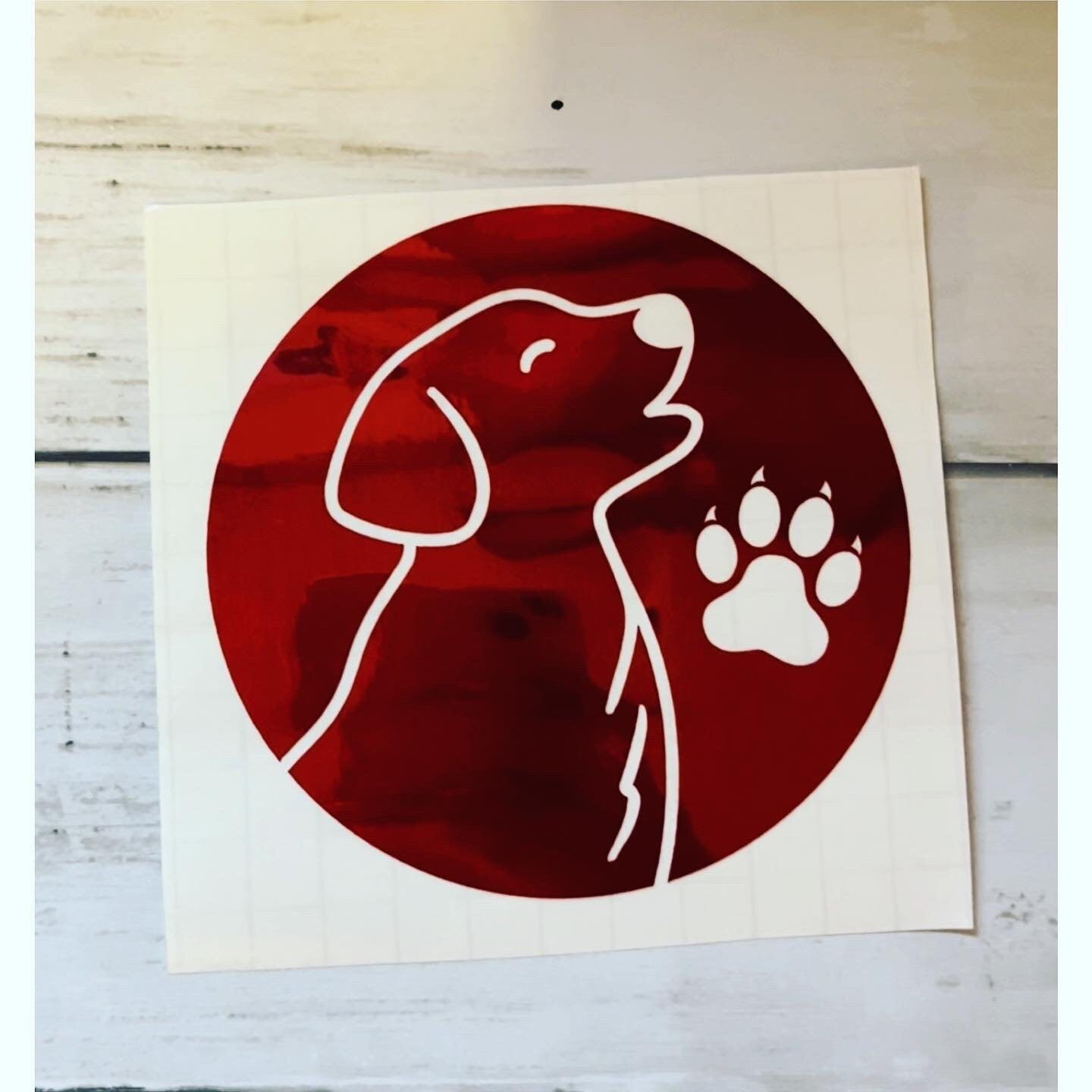 Dog decal, car decal, laptop sticker, dog sticker, puppy sticker decal, vinyl decal paw prints, love dogs stickers, dog vinyl decal sticker