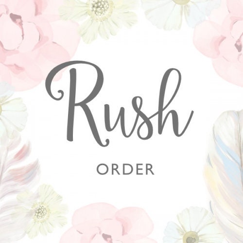 Rush My Order listing, Put my order at the front of the queue